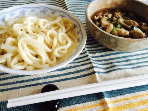 夏さっぱり☆簡単でうまい！肉汁つけうどん